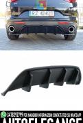 DIFFUSORE POSTERIORE NERO VALANCE ADATTO PER ALFA ROMEO STELVIO 949 (2016-2020)
