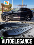 PEDANE LATERALI PEUGEOT 3008 SOTTO PORTA ANTISCIVOLO NERE - NEW 1002