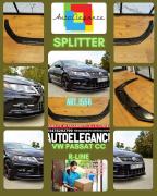 SPLITTER ADATTO PER VW PASSAT CC 2012-2017 RLINE LOOK NERO LUCIDO