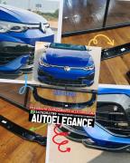 SPLITTER ADAPTÉ À VW GOLF 8 R LINE NOIR BRILLANT V1 DESIGN SPORTIF