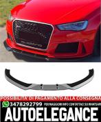 SPLITTER ANTERIORE ADATTO PER AUDI A3 RS3 8V 2012+ LOOK SPORTIVO