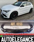 SPLITTER ADAPTÉ À ALFA ROMEO STELVIO LOOK NOIR BRILLANT DESIGN SPORTIF