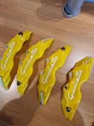 ALFA ROMEO GIULIETTA COVER COPRI PINZE FRENI ROSSO NERO GIALLO BLU YELLOW CORSIV