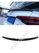 Audi A4 B9 2015+ berlina ABS SPOILER POSTERIORE PARAFANGO TUNING nero lucido-mos