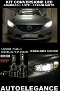 Mazda 6 GJ Paar Lampen Abblendlicht Fernlichter Tageszeit LED 16.000LM - At