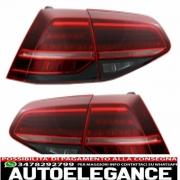 fanali posteriori full led adatti per vw golf 7 e 7.5 vii (2012-2019) facelift r