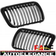 griglia radiatore reni griglia lucida nera a ponte singolo per bmw serie 3 e36 l