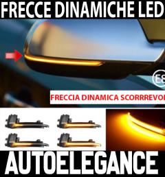 AUDI A3 8P 3 PORTE SPORTBACK 2010-2013 LIFT FRECCE SPECCHI NERA FUME  A LED DINAMICHE