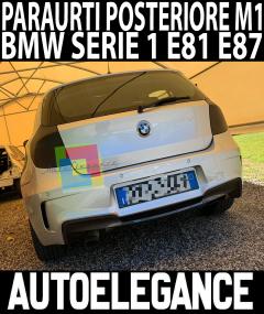 BMW SERIE 1 E87 E81 2004-2011 PARAURTI POSTERIORE DESIGN M1 ABS