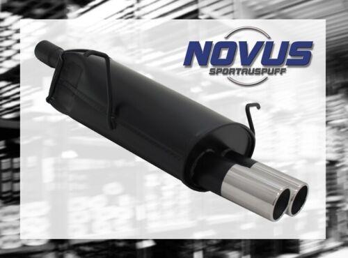 scarico sportivo ovale per seat ibiza 6L 135 x 75 mm