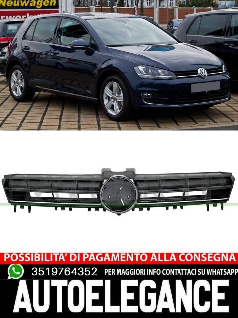 Griglia Radiatore Nera Modanatura Cromata Mod Trendline Vw Golf VII 12-16