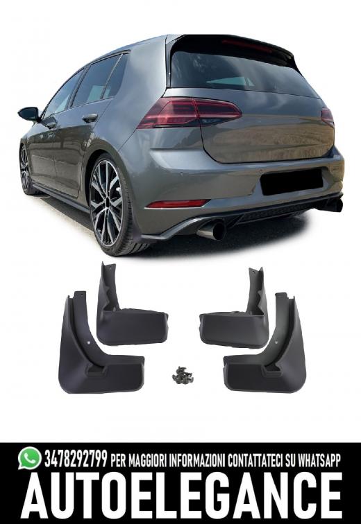 SET PARAFANGHI ANTERIORE E POSTERIORE NERO PER VW GOLF 7 GTI GTD 2013-2017