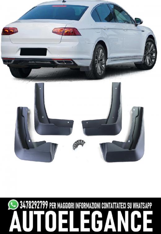 PARAFANGHI ANTERIORE E POSTERIORE NERO ADATTO PER VW PASSAT B8 3G facelift da 19