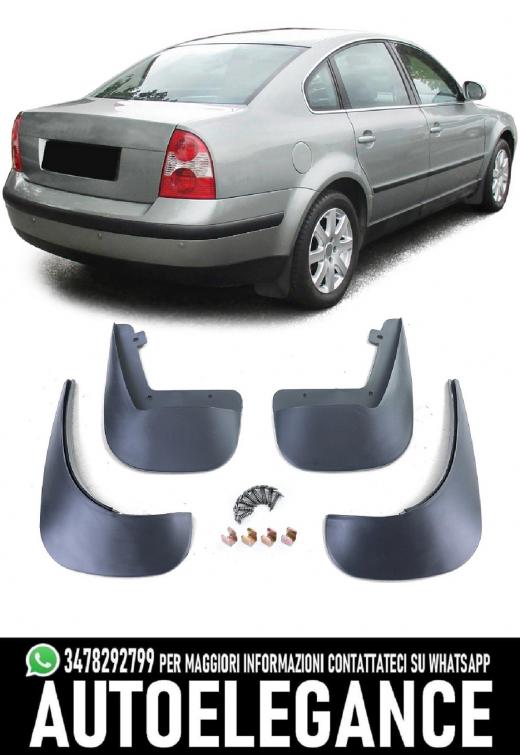 PARAFANGHI ANTERIORI E POSTERIORI NERI ADATTI PER VW PASSAT B5 3BG 2000-2005