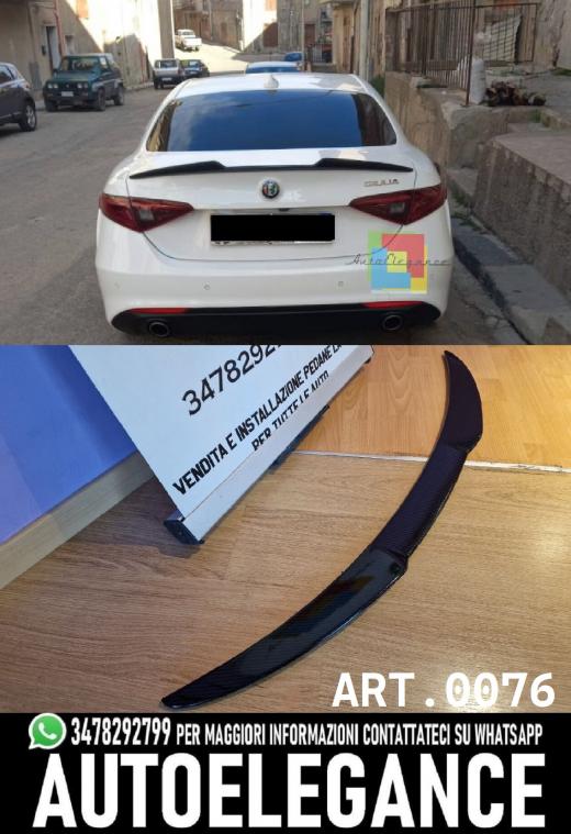 SPOILER COFANO ADATTO PER ALFA ROMEO GIULIA 2015-2021 DESING SPORTIVO.
