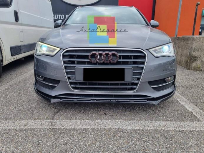 BAJO PARACHOQUES DELANTERO AUDI A3 8P 2008 A 2012 SPOILER ABS SPLITTER NEGRO - B