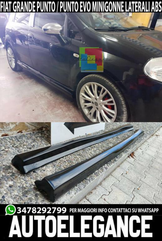 Schweller Seitenlichter Fiat Punto Grande Punto Evo Spoiler Unten Anschluss ABS