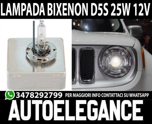 LAMPADA D5S 25W 12V DC RICAMBIO XENON 4300K BIANCO JEEP RENEGADE