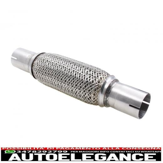 45x200 mm tubo flessibile softflex con tubo di collegamento silenziatore medio o