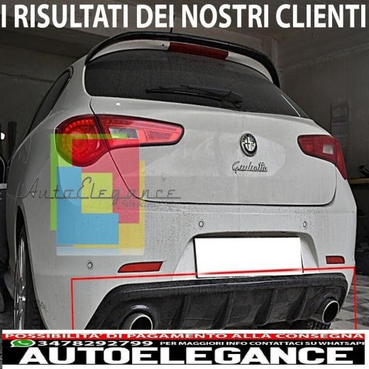 diffusore alfa giulietta look veloce nero lucido dam abs 0061 sotto paraurti