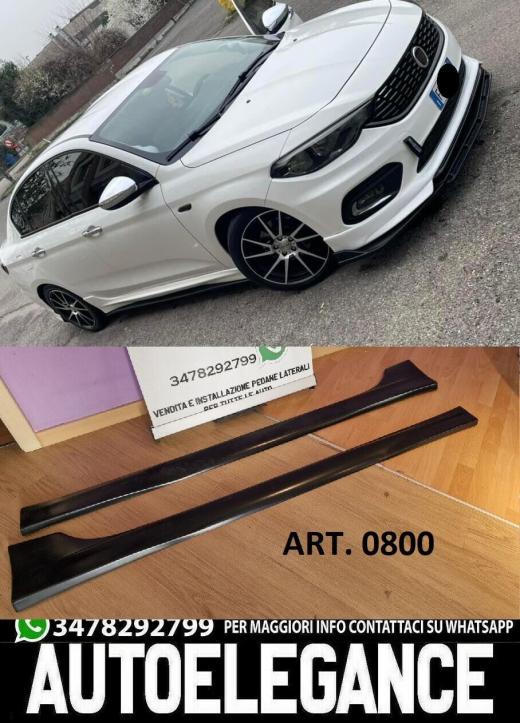 FIAT TIPO 2015-2020 MINIGONNE LATERALI SOTTO PORTA SPORTIVE ABS 0800