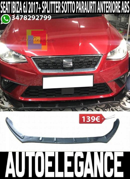 LABIO PARACHOQUES DELANTERO SEAT IBIZA 6F 2017+ SPORT LOOK ABS SPLITTER