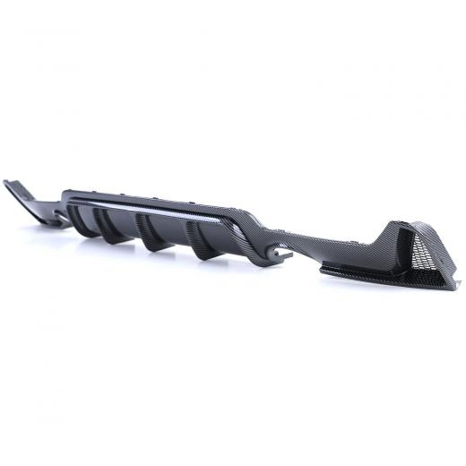 DIFFUSORE CARBONIO + TERMINALI DI SCARICO 1+1 ADATTI PER BMW SERIE 4 F32 F33 F36