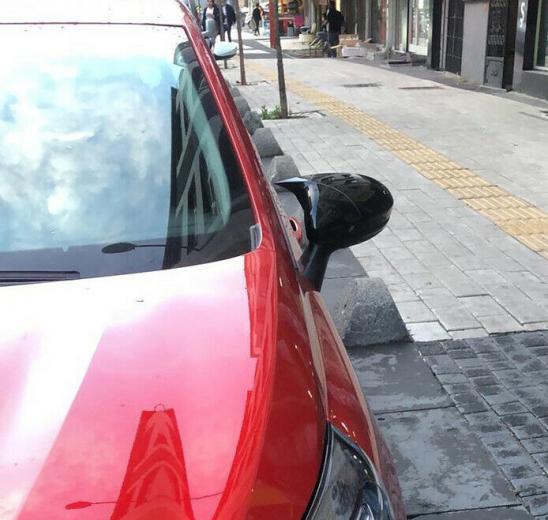 COVER ADESIVE SPECCHI RENAULT CLIO 5 2020+ SPECCHIETTI RETROVISORI NERO LUCIDO