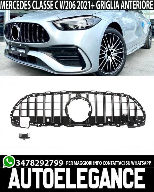 GRIGLIA MERCEDES CLASSE C W206 S206 2021+ LOOK GT CROMATA