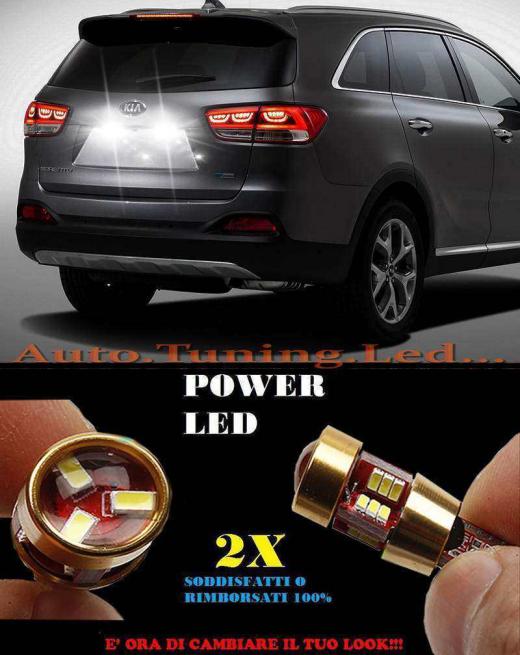 KIA SORENTO III 2014+ LUCI TARGA T10 BIANCO SUPER QUALITA 27 LED CAMBUS NO ERROR