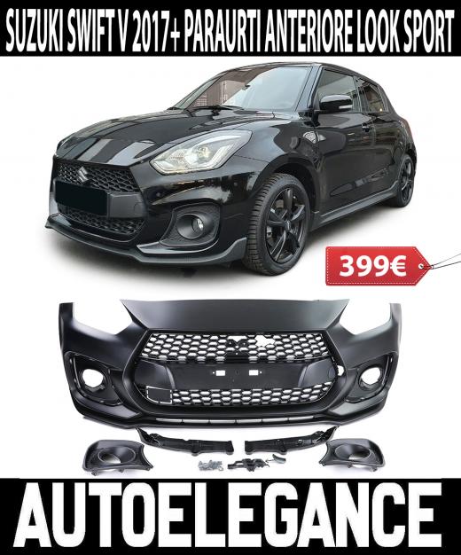 SUZUKI SWIFT V 2017+ PARAURTI ANTERIORE COMPLETO LOOK SPORT