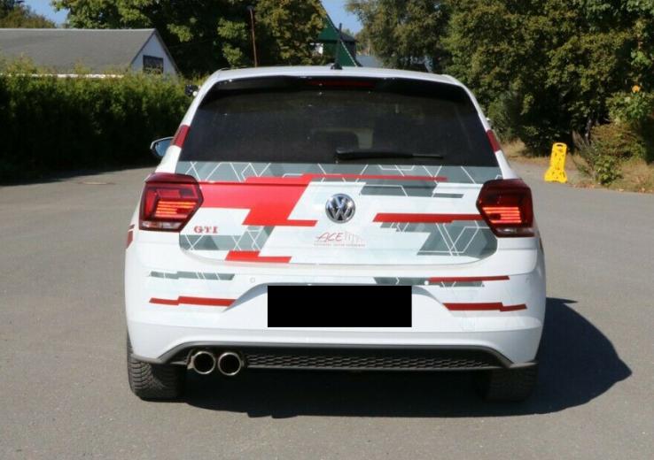 VW POLO AW1 RLINE DIFFUSORE SOTTO PARAURTI POSTERIORE LOOK GTI ABS