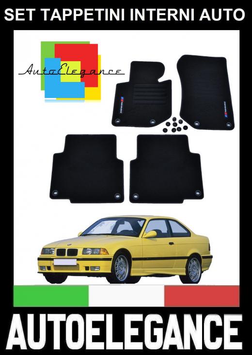 BMW SERIE 3 E36 COUPE 1990-2000 SET TAPPETINI IN VELLUTO DI ALTA QUALITA  SPECIFICO