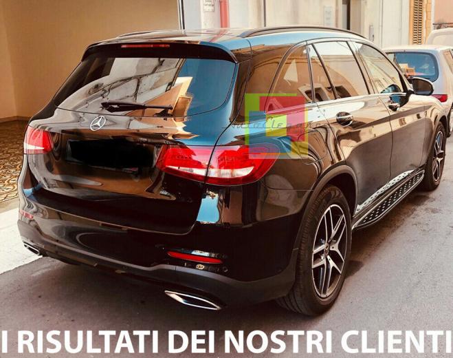 PEDANE LATERALI Sottoporta per Mercedes GLC X253 C253 15-18 Alluminio Nero AMG - Look trendy e massima sicurezza garantita