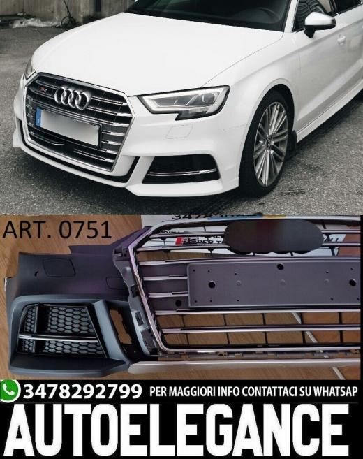 Frontsto&szlig;stange Geeignet f&uuml;r Audi A3 8V S3 Facelift (2017 Sportback