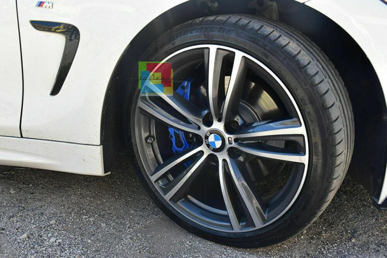 BMW 4x COVER COPRI PINZE FRENI BLU ANTERIORI & POSTERIORI LOOK M / M SPORT -1