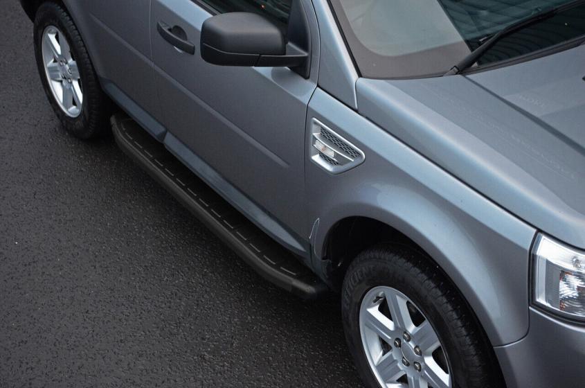 Alluminio Nero Pedane Laterali Per Land Rover freelander 2