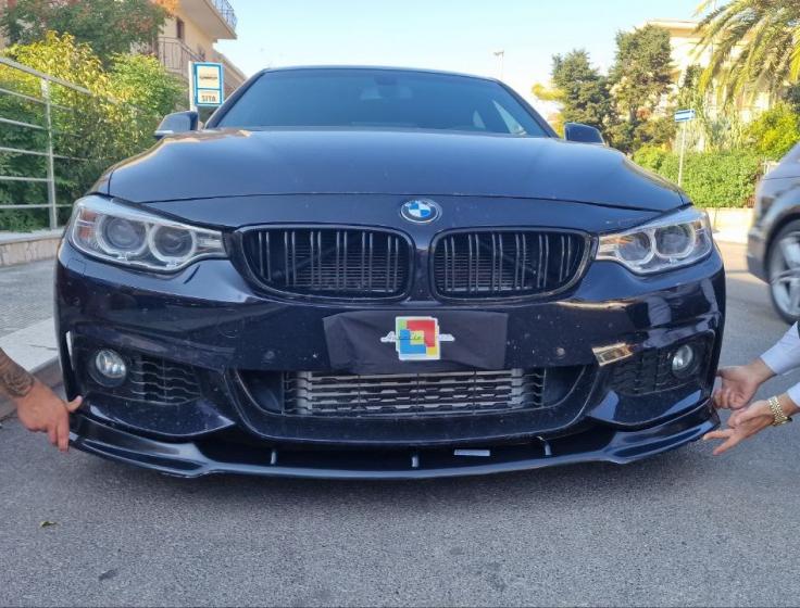SPLITTER M NERO LUCIDO ADATTO PER BMW SERIE 4 F32 F33 F36 2012+