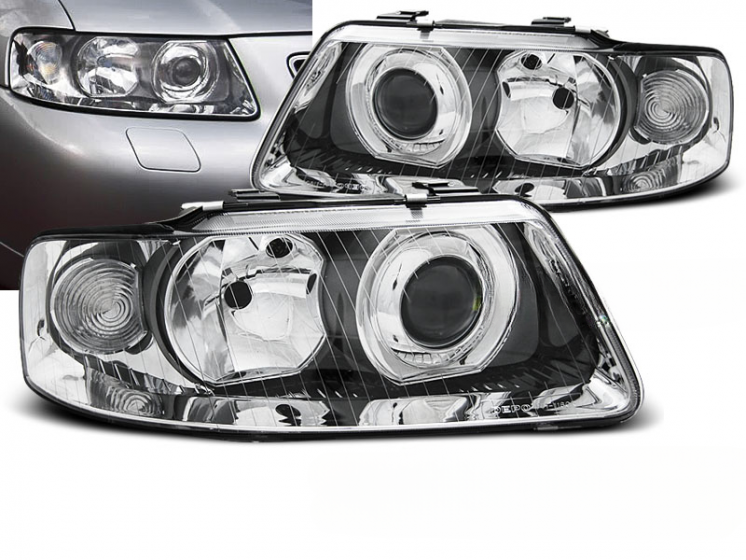 FARI ANTERIORI CRATI ADATTI per AUDI A3 09.00-05.03