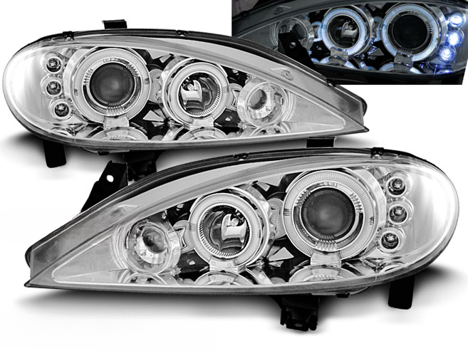 FARI PER RENAULT MEGANE 03.99-10.02 ANGEL EYES CROMATO