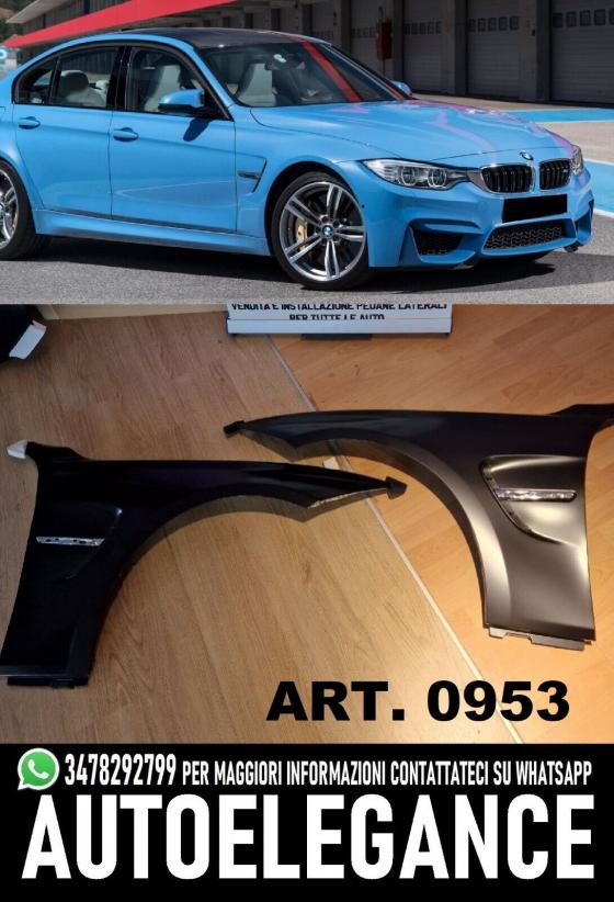 PARAFANGHI ANTERIORI DESTRO E SINISTRO PER BMW SERIE 3 F30 F31 LOOK M3 M4