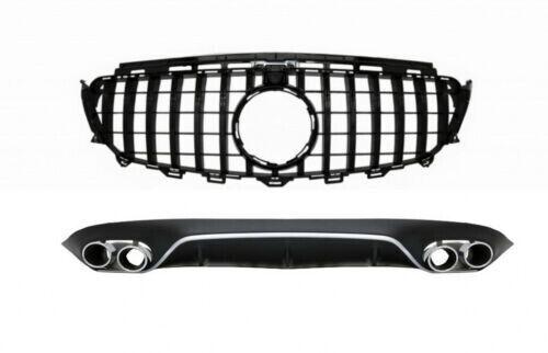 Diffusore Griglia Scarico Nero per Mercedes E C238 AMG Linea 16+ E53 Look-mostra