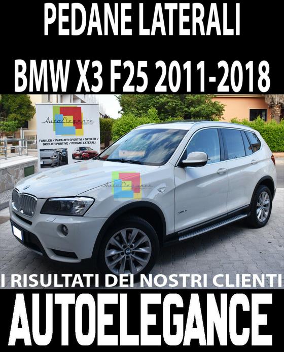 Marchepieds Lat&eacute;ral BMW X3 F25 2010+ Seuil Aluminium /ABS