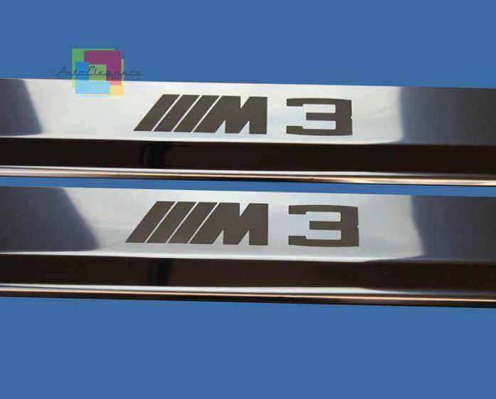 BMW SERIE 3 E36 COUPE PEDANE BATTITACCO LOOK ACCIAIO INOX FINITURA CROMATA LOOK M3