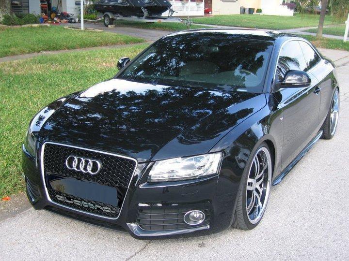 AUDI A5 COUPE CABRIO SPORTBACK 2007-2011 GRIGLIA ANTERIORE RS5 NIDO D APE NO LOGO QUATTRO