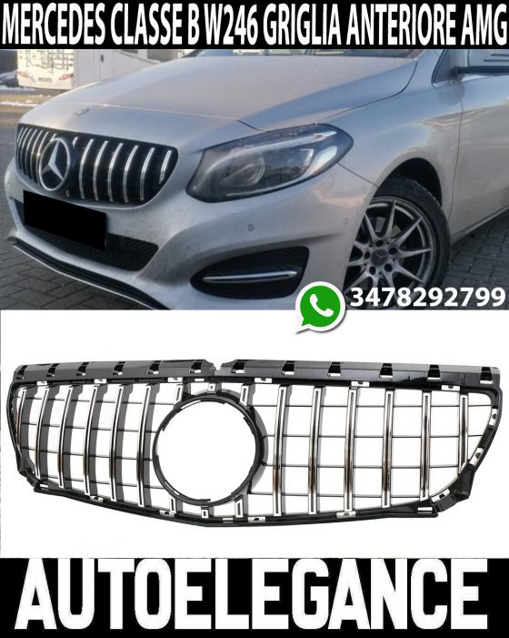 GRIGLIA ANTERIORE MERCEDES CLASSE B W246 2011-2014 LOOK GT FINITURE CROMATE NEWS
