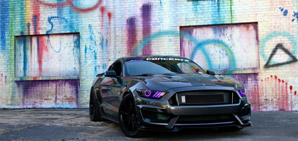 FORD MUSTANG 2014-2017 PARAURTI ANTERIORE COMPLETO LOOK GT350