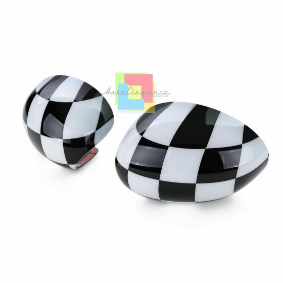 MINI R55 R56 R57 R58 R59 R60 CALOTTE COPRI SPECCHI BANDIERA ADESIVE 3M