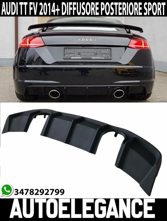 AUDI TT FV 2014+ SLINE DIFFUSORE POSTERIORE SOTTO PARAURTI