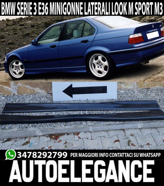 BMW SERIE 3 E36 MINIGONNE LATERALI SOTTO PORTA ABS